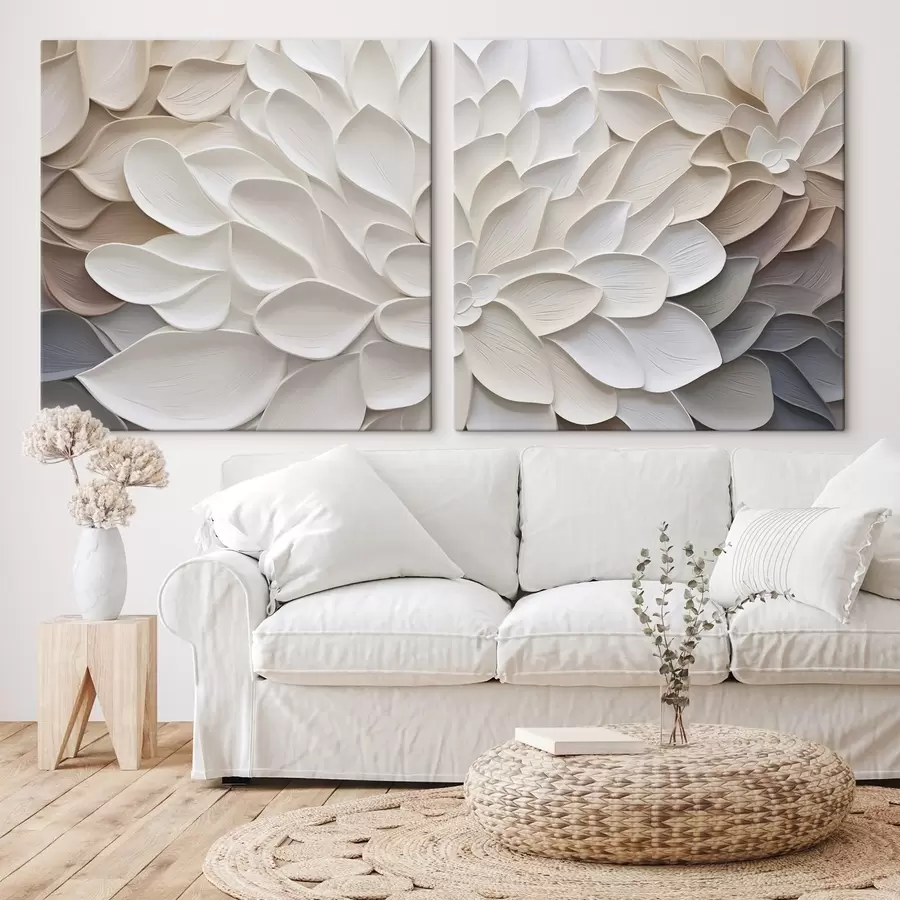 Pilt Maali imitatsioon abstraktsetest õielehtedest m30296