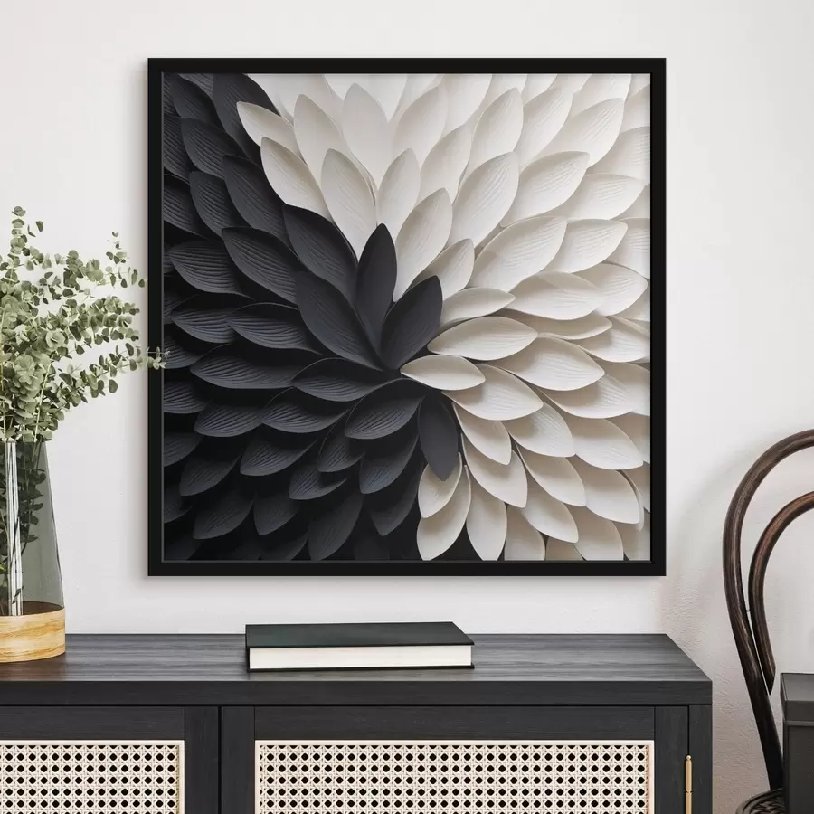 Fototapeedid Kontrastsed heledad ja tumedad õielehed f48604