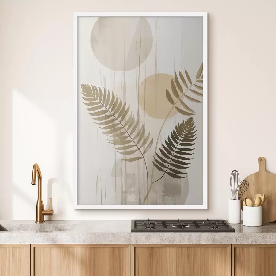 Fototapeedid Abstraktsioon leheharudega f48662