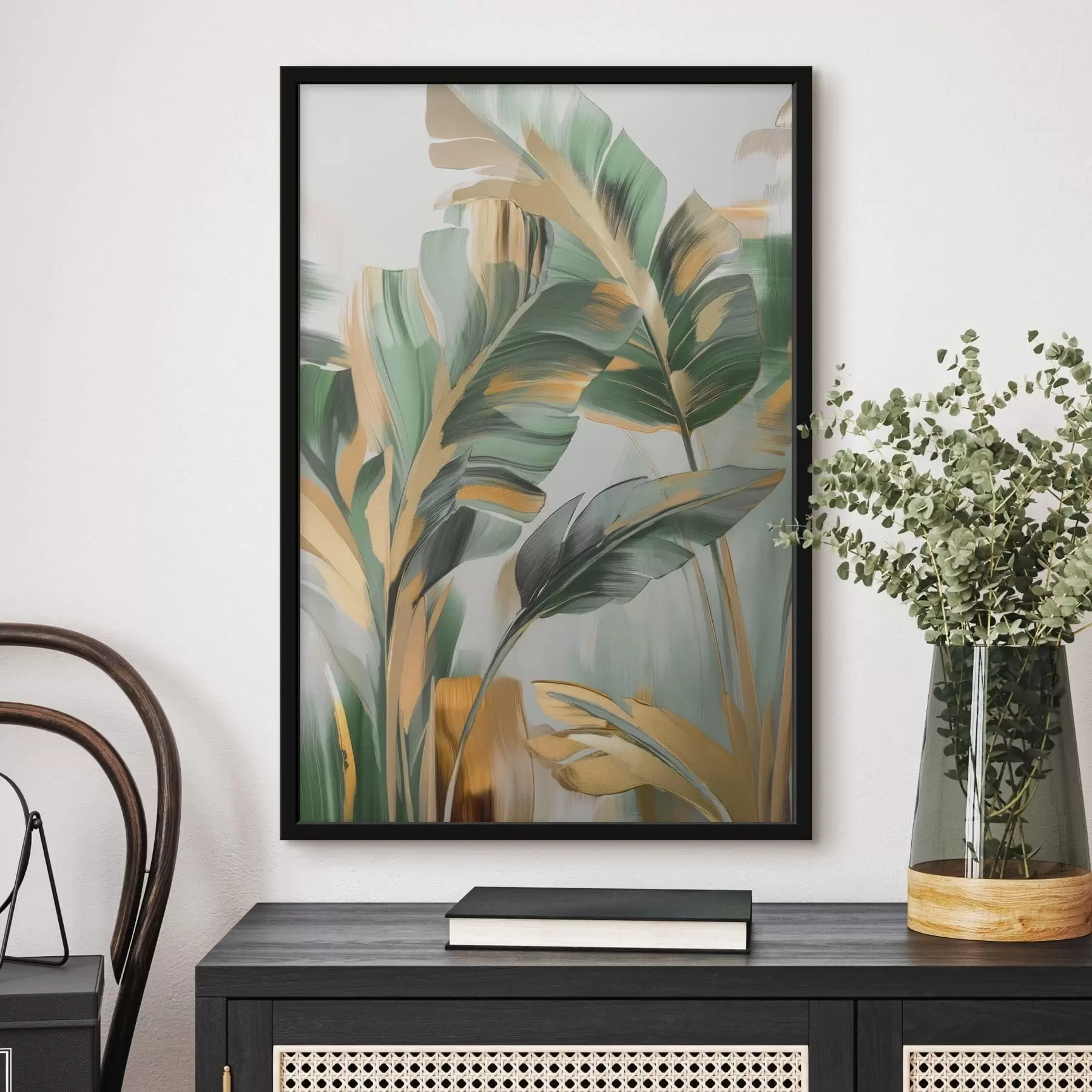 Fototapeedid Abstraktsed troopilised lehed f48664