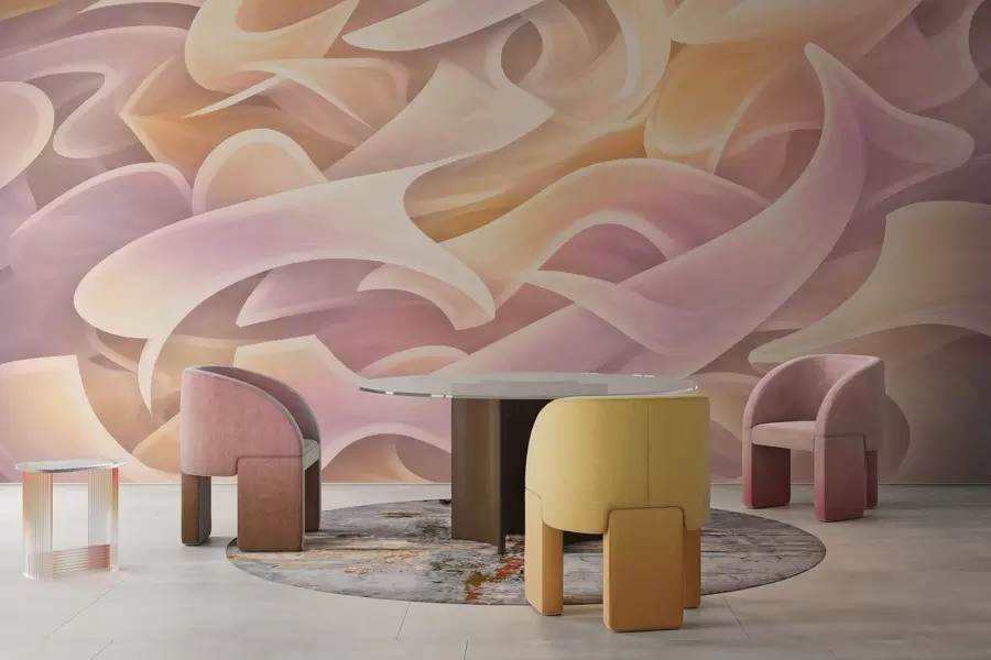 Fototapeedid Põimuvad abstraktsed jooned w05450