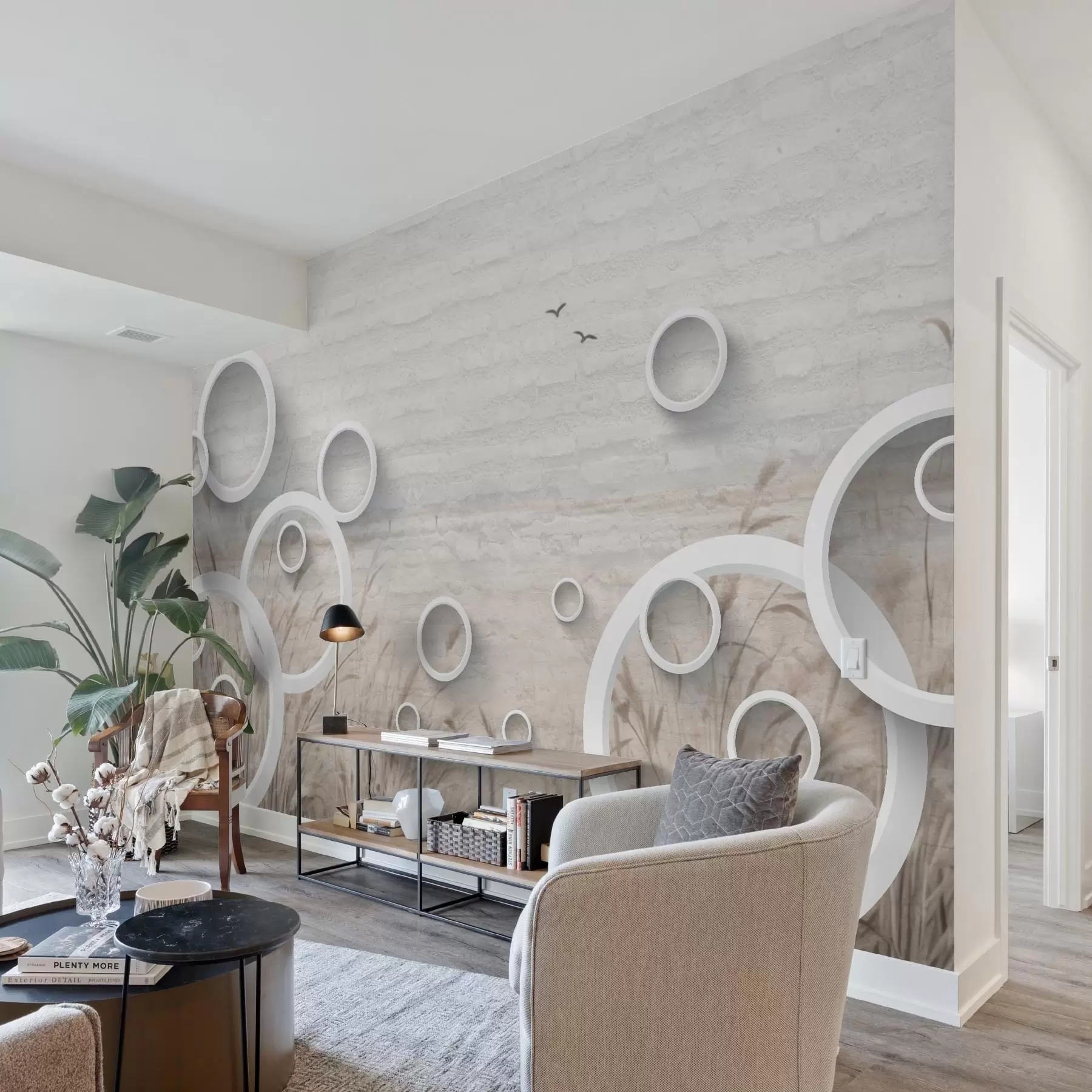 Fototapeedid Abstraktsed ringid w09781