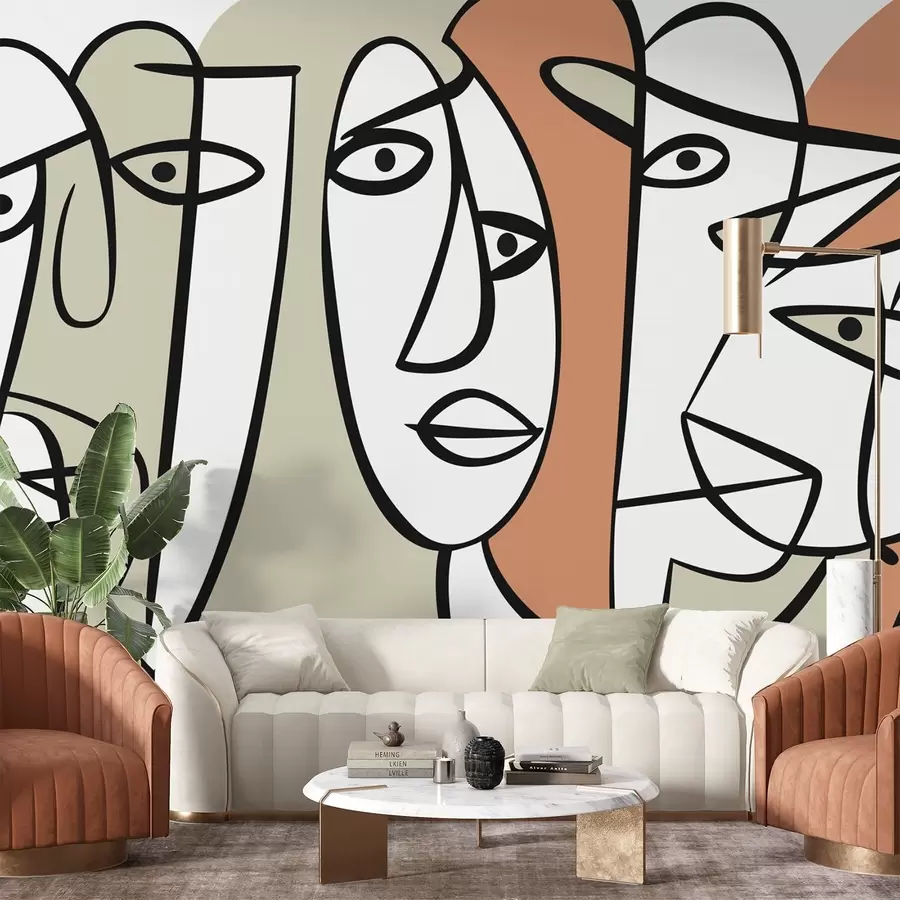 Fototapeedid Abstraktsed näod w05504