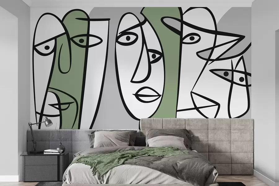 Fototapeedid Abstraktsed näod w05504v2