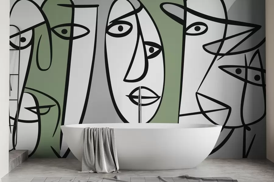 Fototapeedid Abstraktsed näod w05504v2