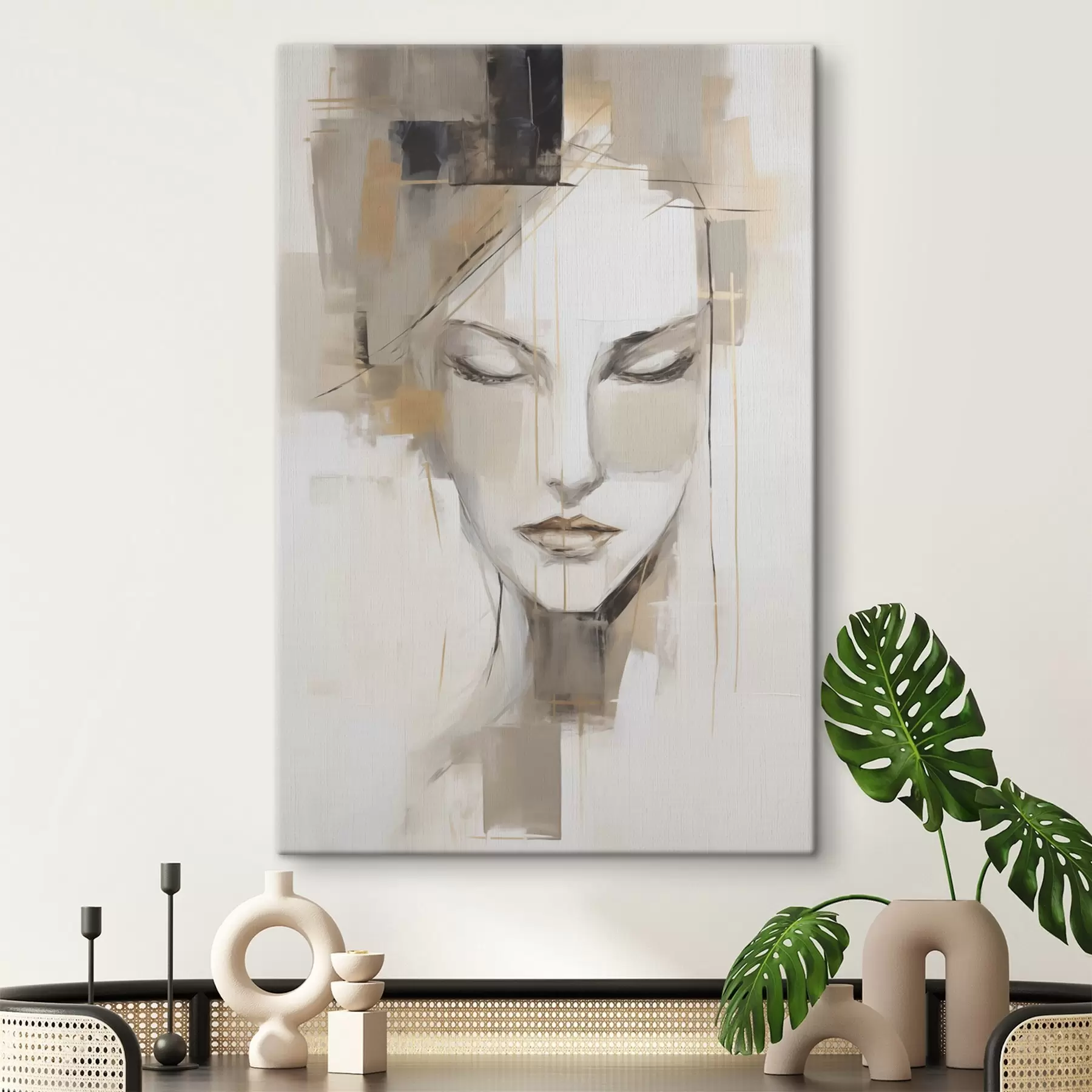 Fototapeedid Abstraktne naiste portree s48761