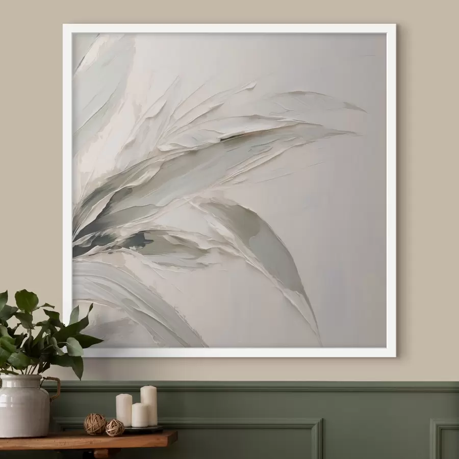 Fototapeedid Abstraktne lehtede imitatsiooniga maal f48772