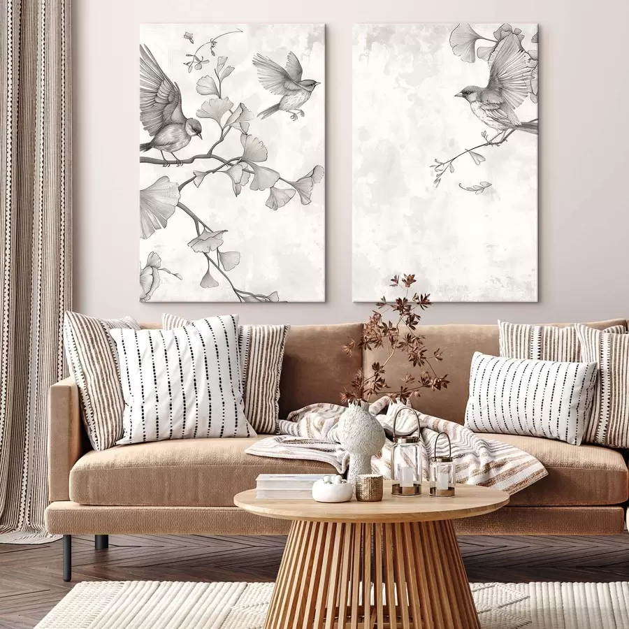 Pilt Linnud hõlmikpuu okstel m30380