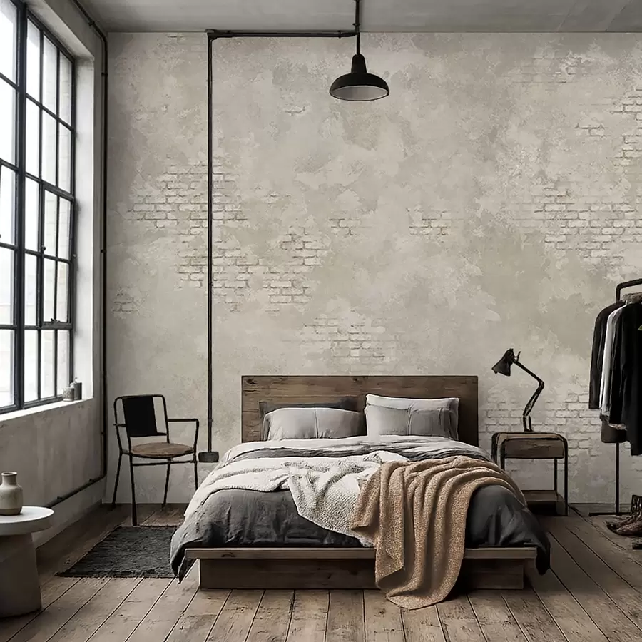 Fototapeedid Grunge-stiilis hele krohv, millel on paljastatud telliskivipinnad w05161v1