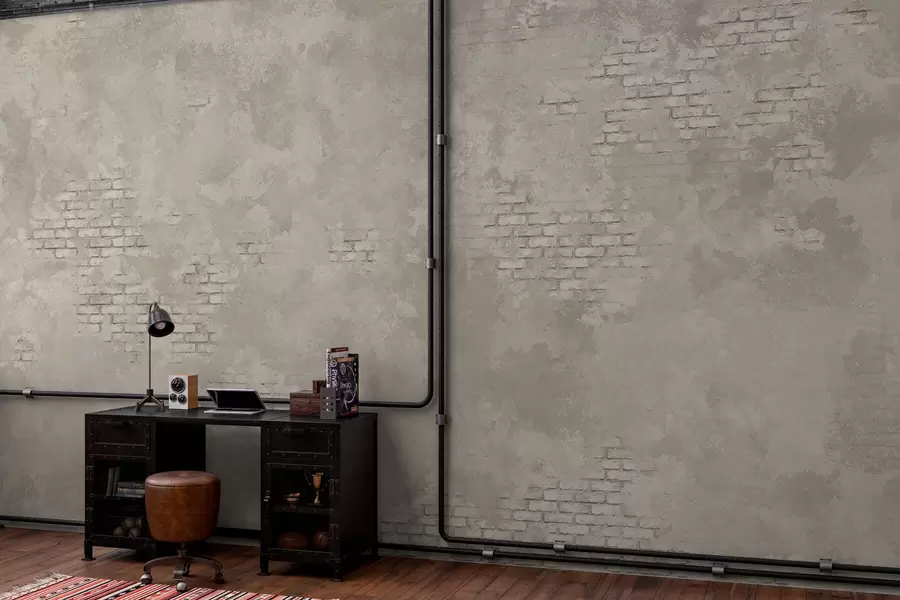 Fototapeedid Grunge-stiilis hele krohv, millel on paljastatud telliskivipinnad w05161v1