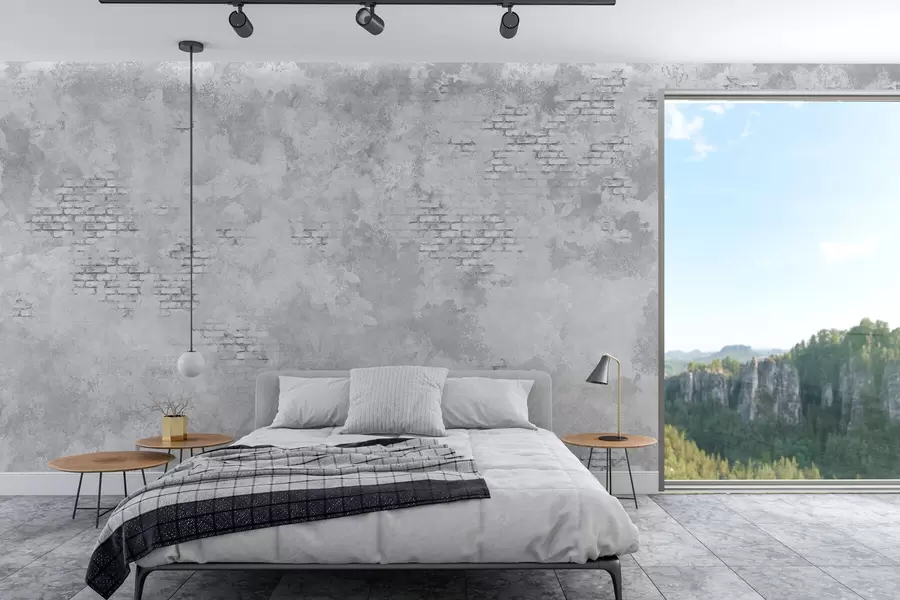 Fototapeedid Grunge-stiilis hall krohv, millel on paljastatud telliskivipinnad w05161v2