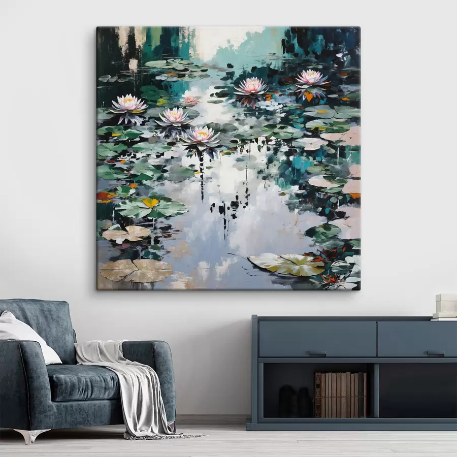 Pilt Impressionism: liilialomp tumedates toonides s48814