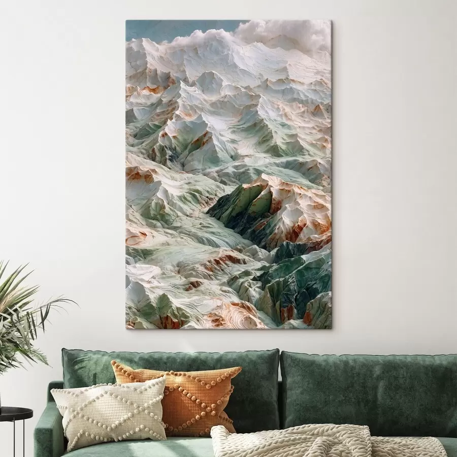 Pilt Abstraktne mägimaastik heledates toonides s48828