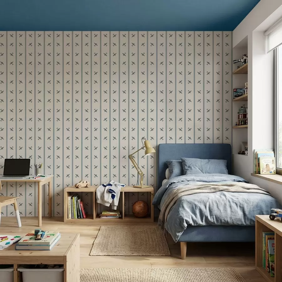 Fototapeedid Lennukid siniste triipudega a01170