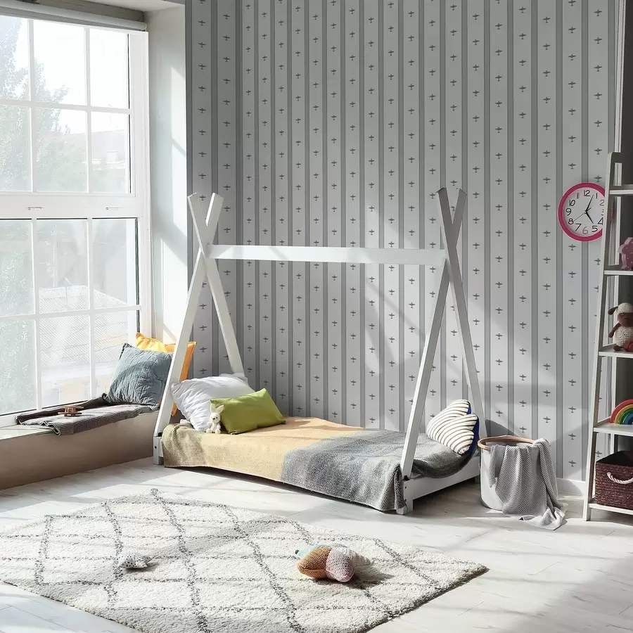 Fototapeedid Triibulised väikelennukid hallil taustal a01171v1