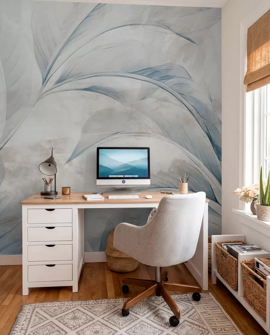 Fototapeedid Lehed betoonseinal w05440