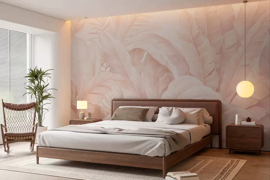 Fototapeedid Vintage troopilised lehed w05518v2