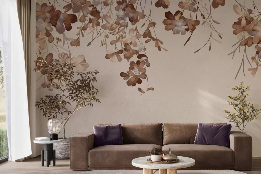 Fototapeedid Seinale riputatud lehed w05530