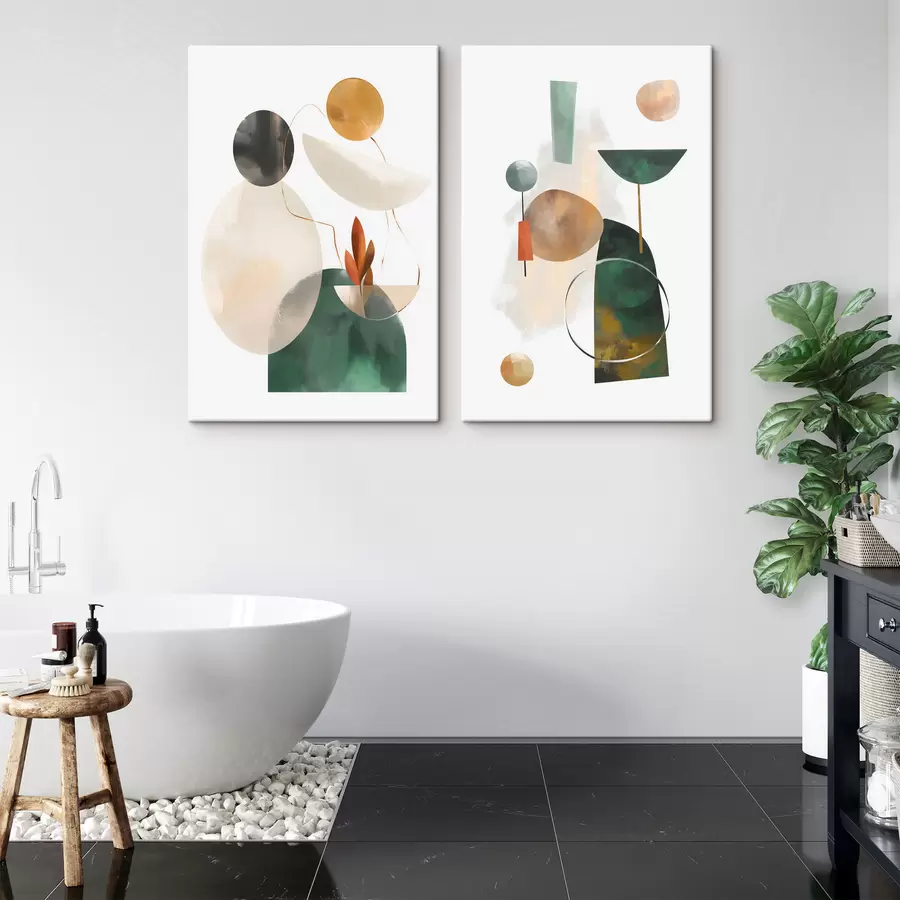 Pilt Geomeetriliste kujunditega abstraktsioon m30393