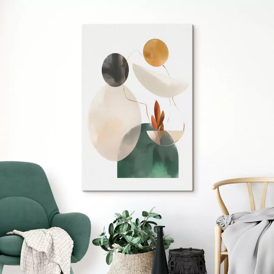 Fototapeedid Geomeetriliste kujunditega abstraktsioon s48963