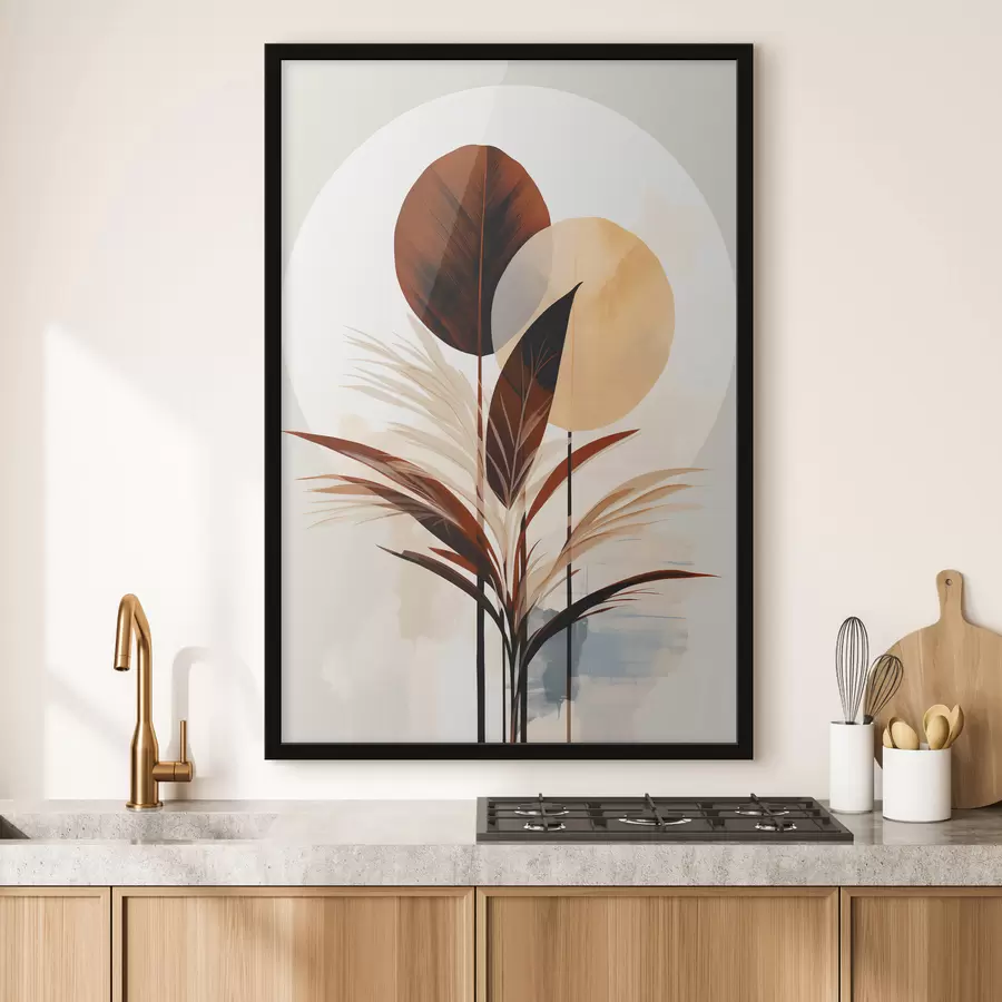 Fototapeedid Abstraktsioon taimega f48926