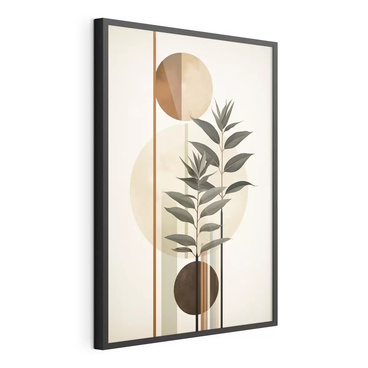 Plakat Abstraktsed taimed ringide ja joontega f48928
