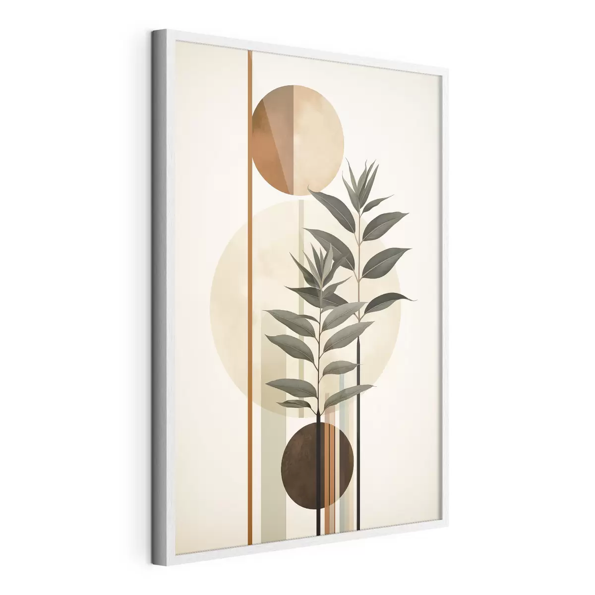 Plakat Abstraktsed taimed ringide ja joontega f48928