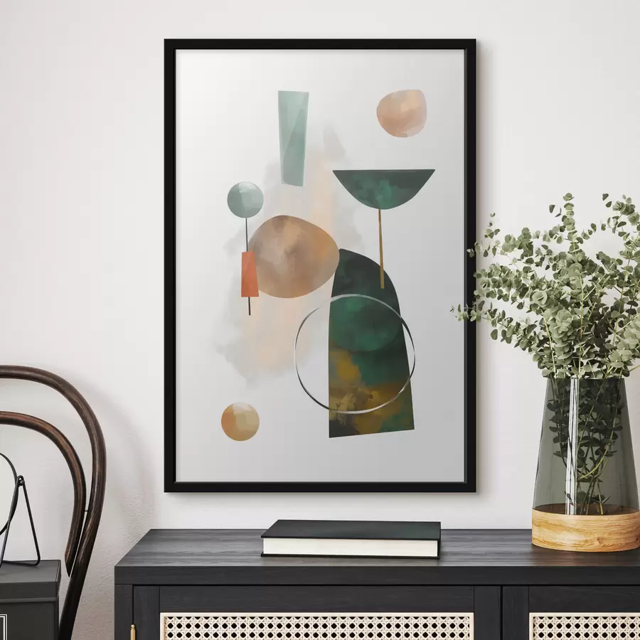 Fototapeedid Geomeetriliste kujunditega abstraktsioon f48930