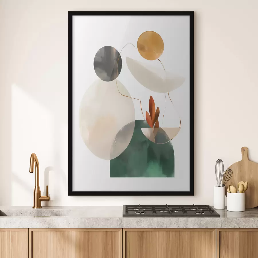 Fototapeedid Geomeetriliste kujunditega abstraktsioon f48963