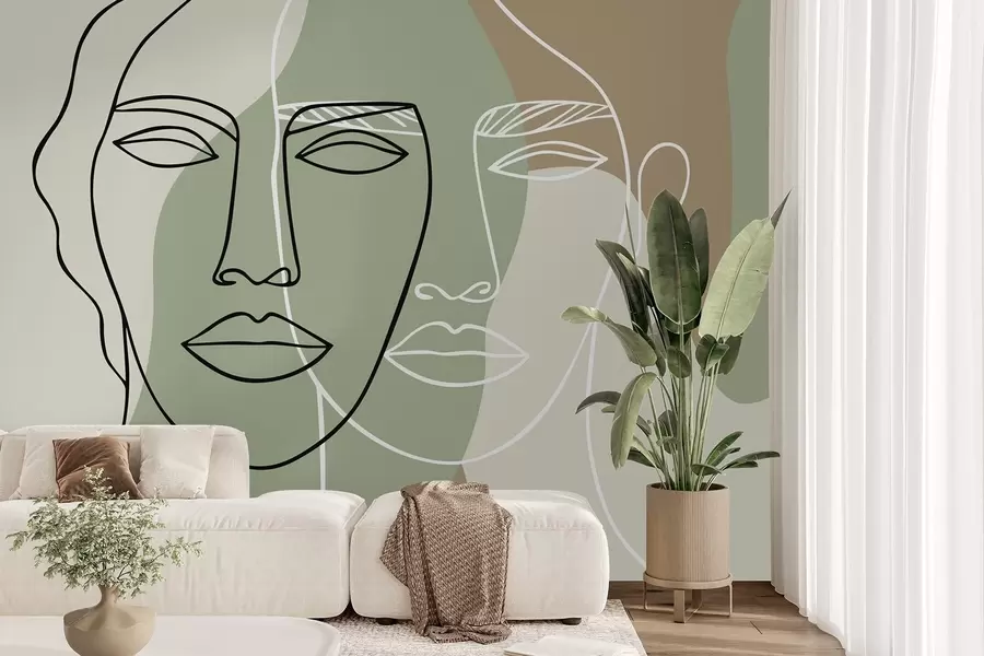 Fototapeedid Abstraktsed näod w05550