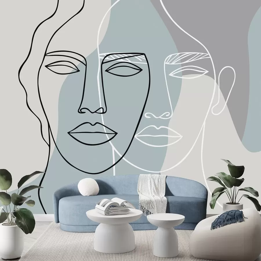 Fototapeedid Abstraktsed näod w05550v2