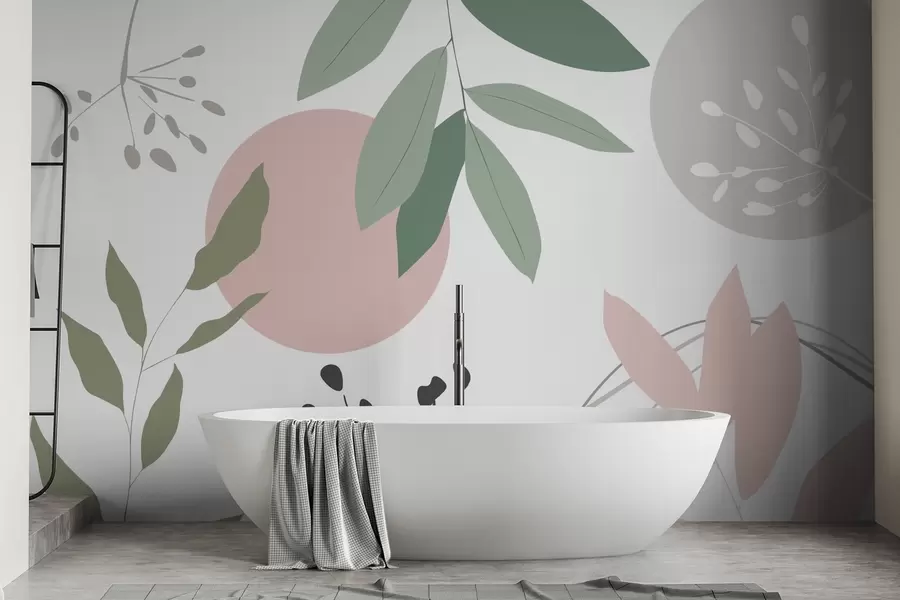 Fototapeedid Abstraktsioon koos taimedega w05552