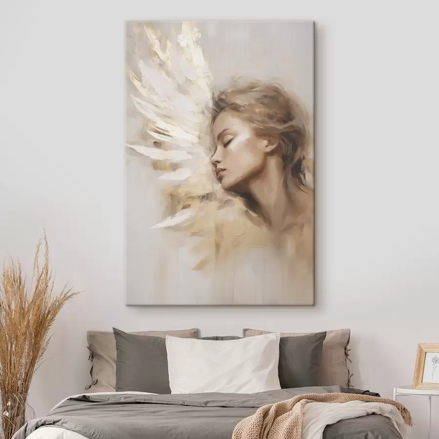 Pilt Portree tüdrukust, kellel on inglitiib s48979