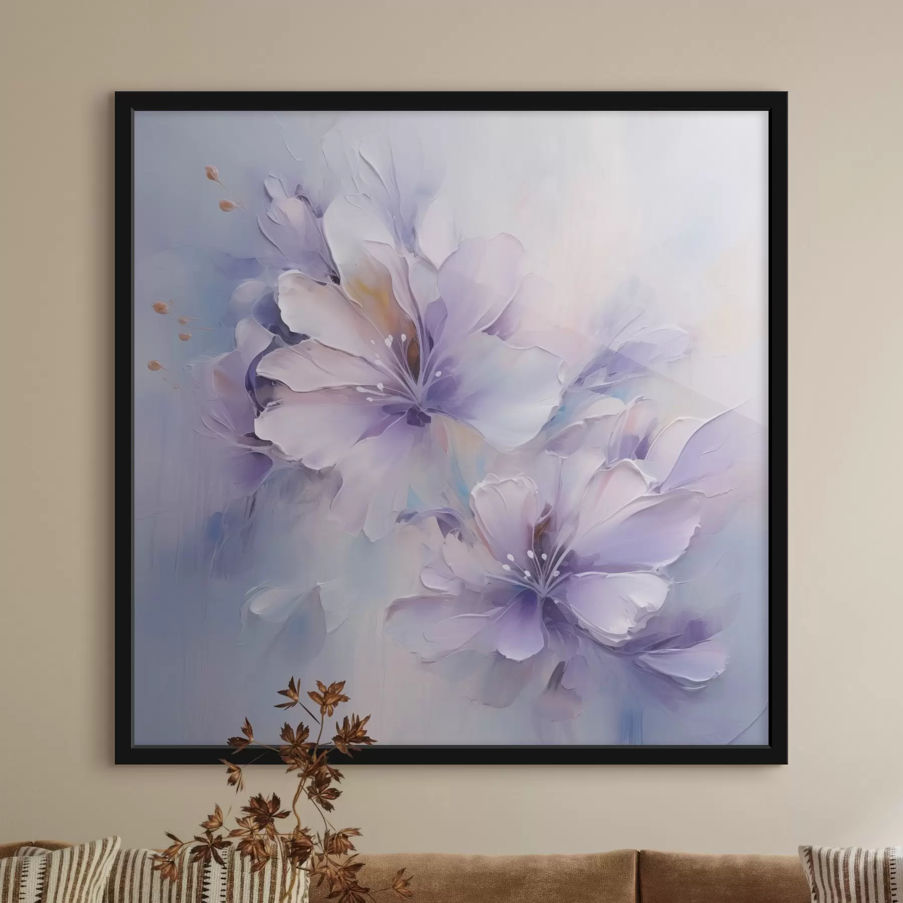 Fototapeedid Stiliseeritud lilled maalil f48990