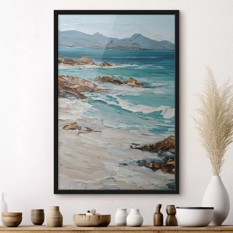 Fototapeedid merevaade kaljudega f48995