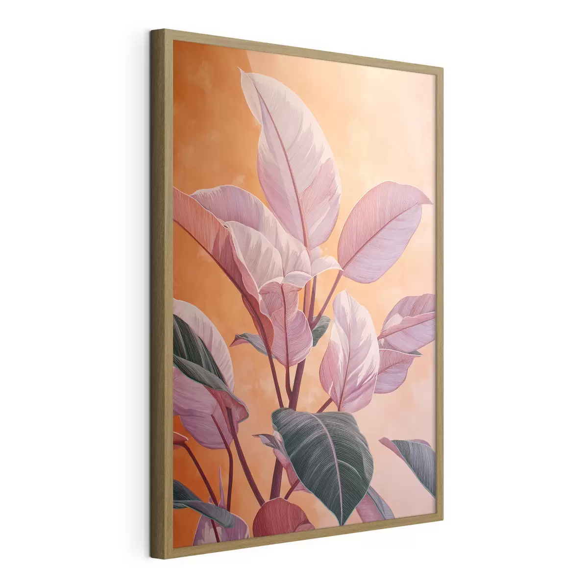 Plakat Tropiliste lehtedega taim f49009
