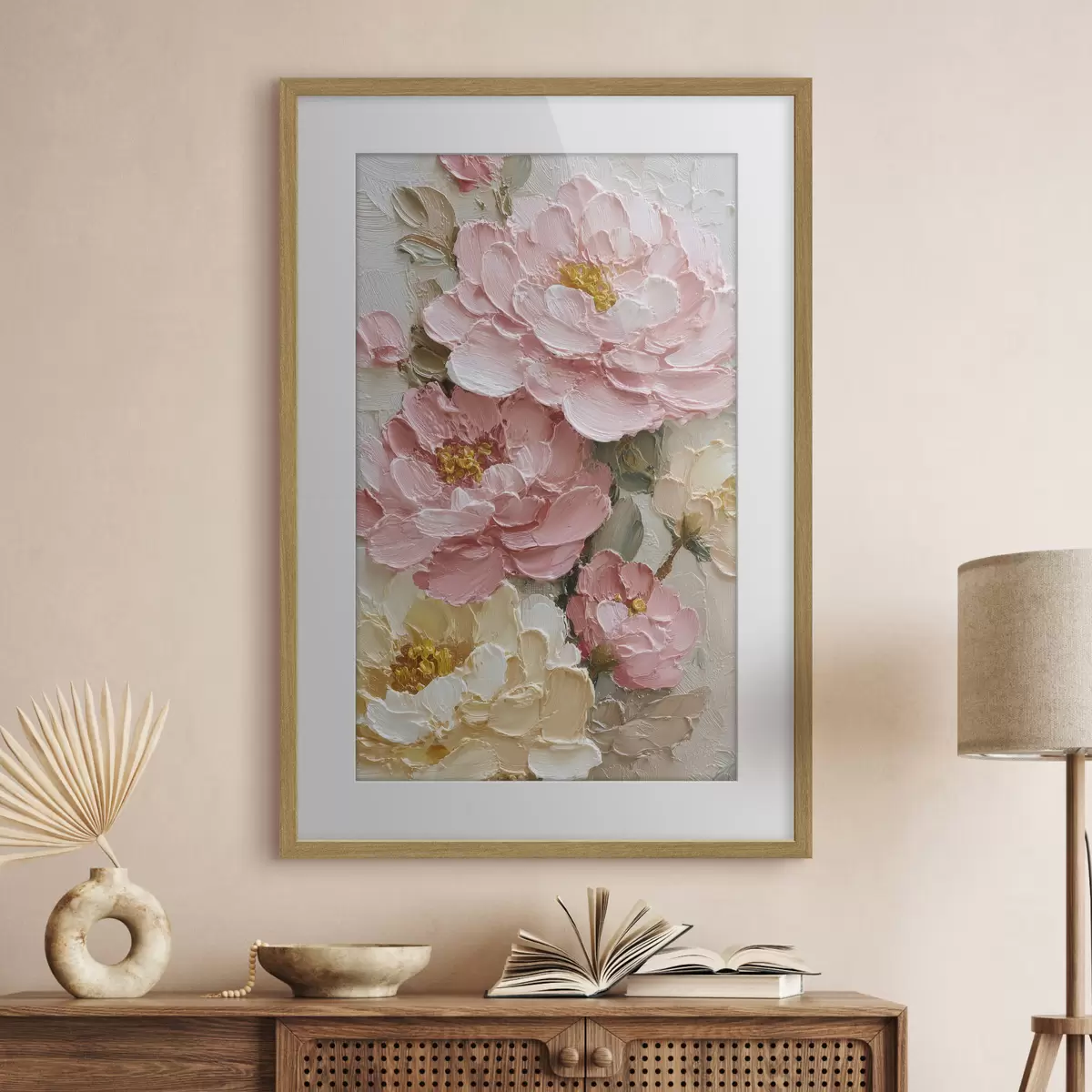 Plakat Pioonide lillekimp f49013