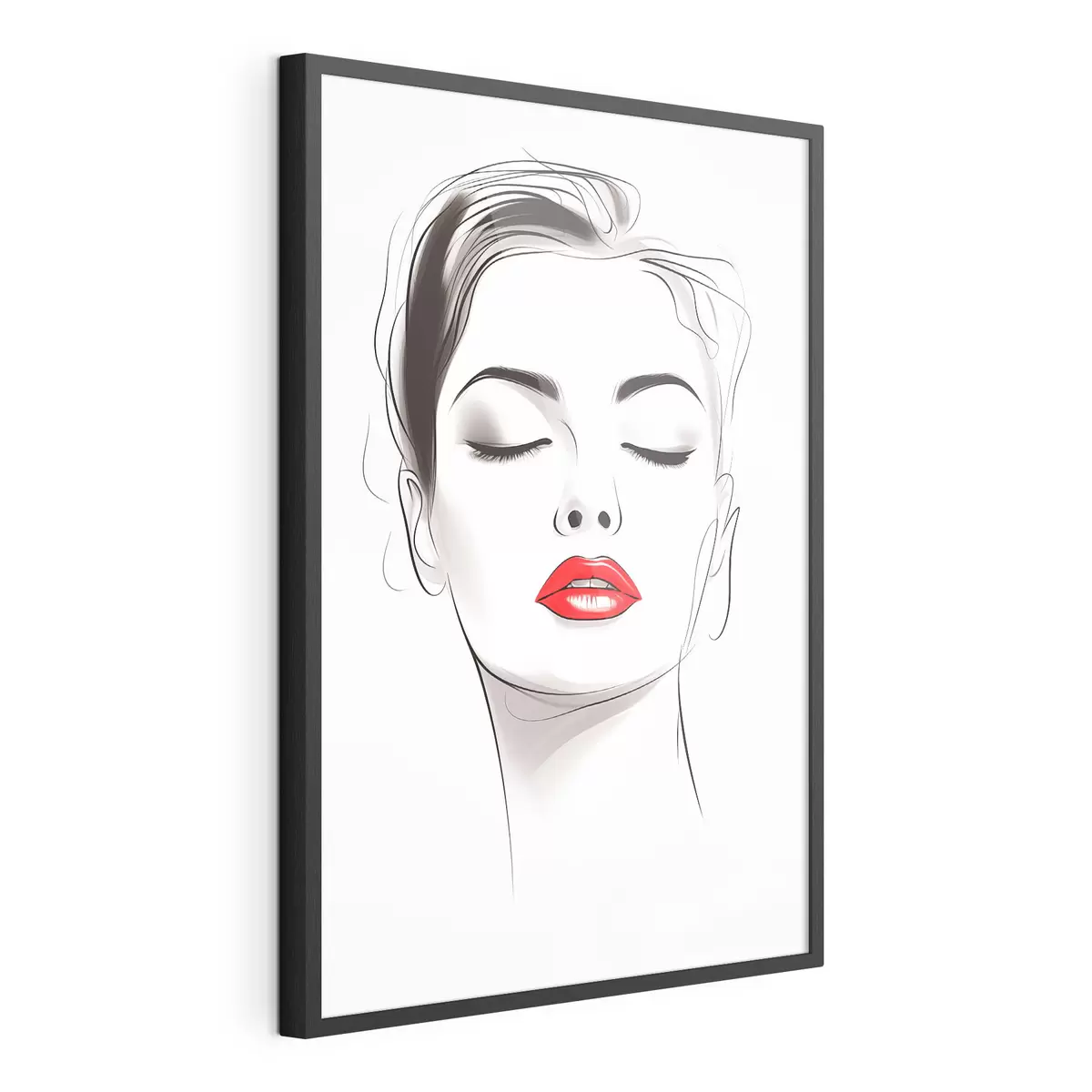 Plakat Minimalistlik näojoonistus f49025