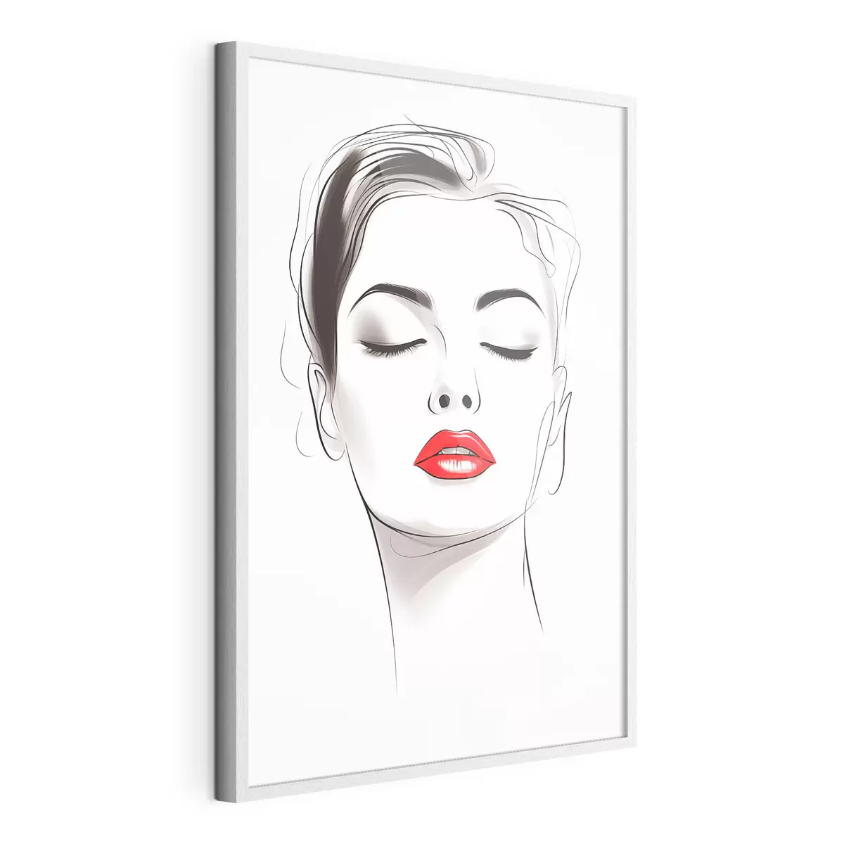 Plakat Minimalistlik näojoonistus f49025