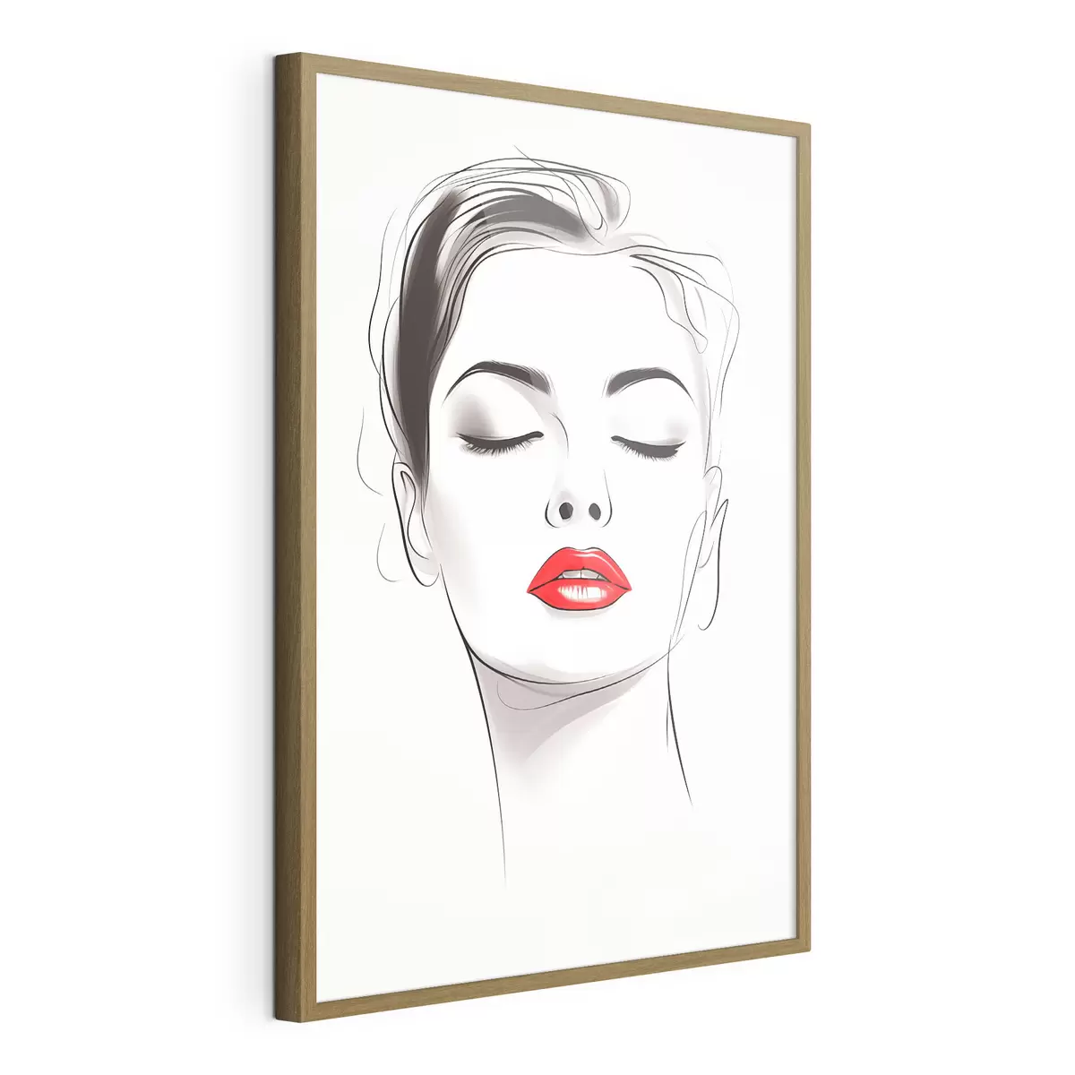 Plakat Minimalistlik näojoonistus f49025