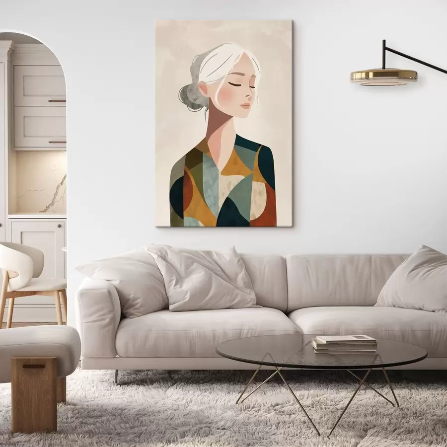 Pilt Geomeetrilises stiilis naine s49029