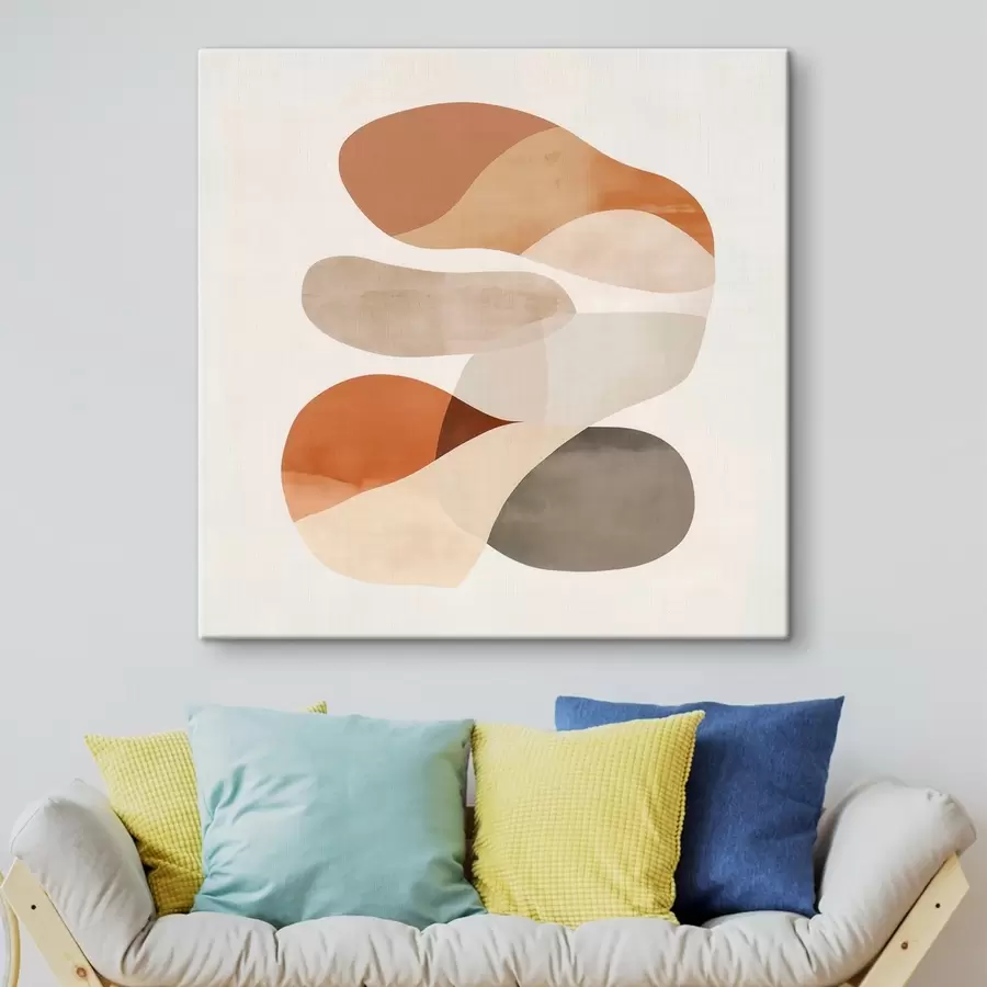 Pilt Läbipaistvate õielehtede ja pehmete vormide harmoonia minimalistlikus stiilis s48864