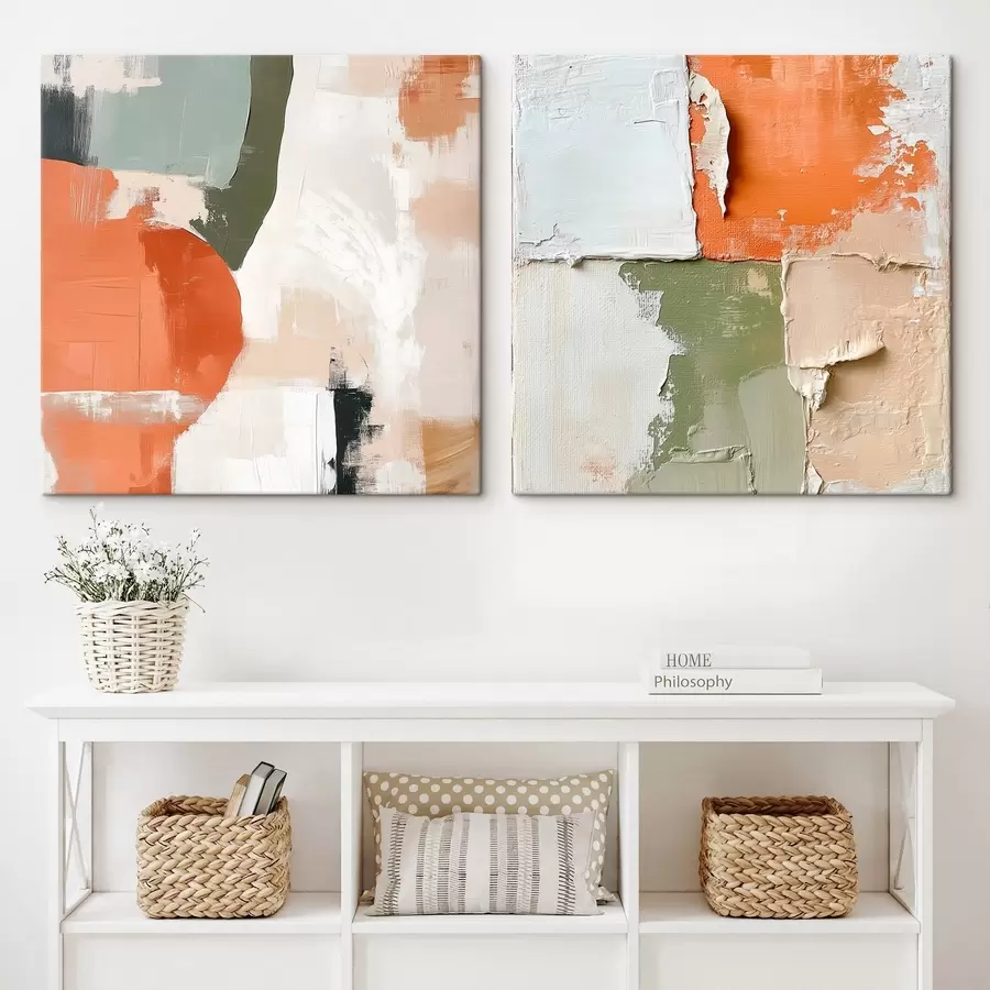 Pilt Abstraktsioon kihilise värviga ja kontrastsete värvilahendustega m30360