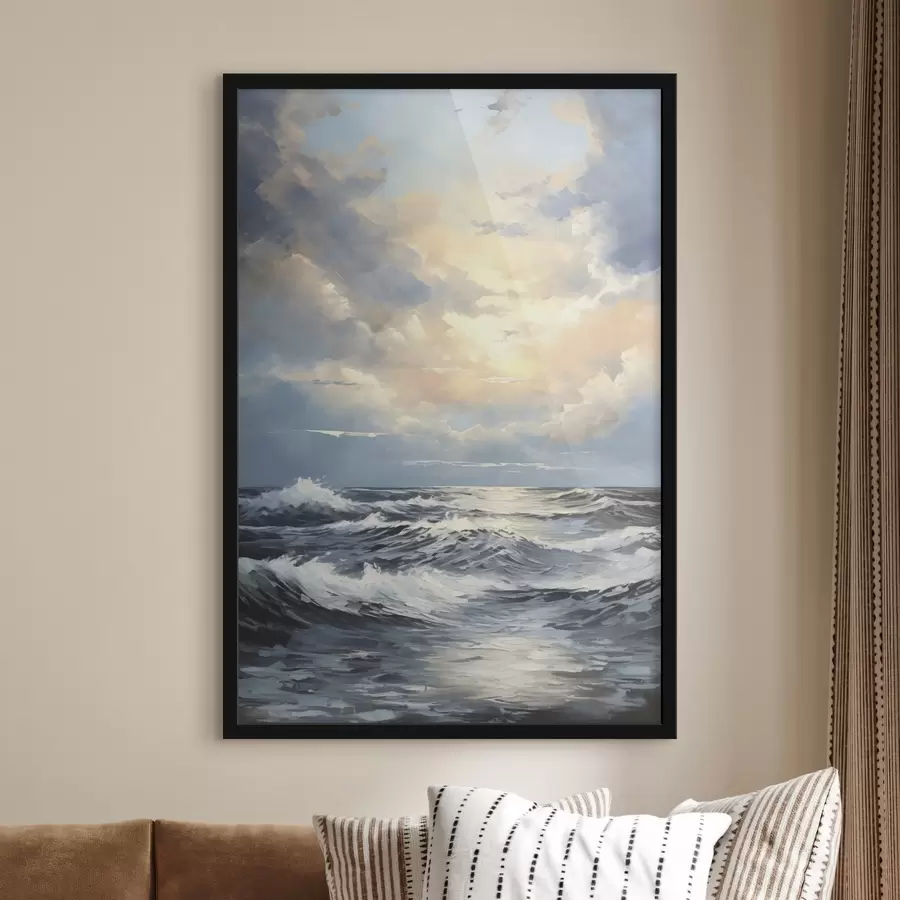 Fototapeedid Õhtune taevas mere kohal f49049