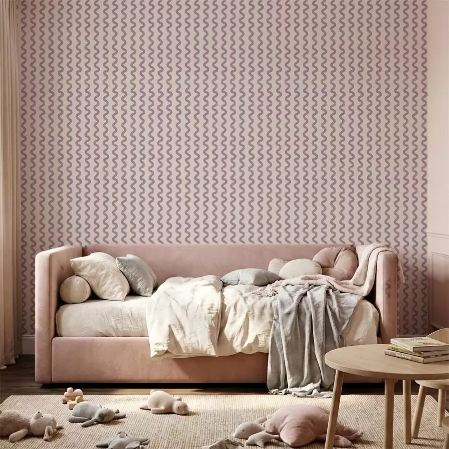 Fototapeedid Laineline lilla mustri heleval taustal a01187v4