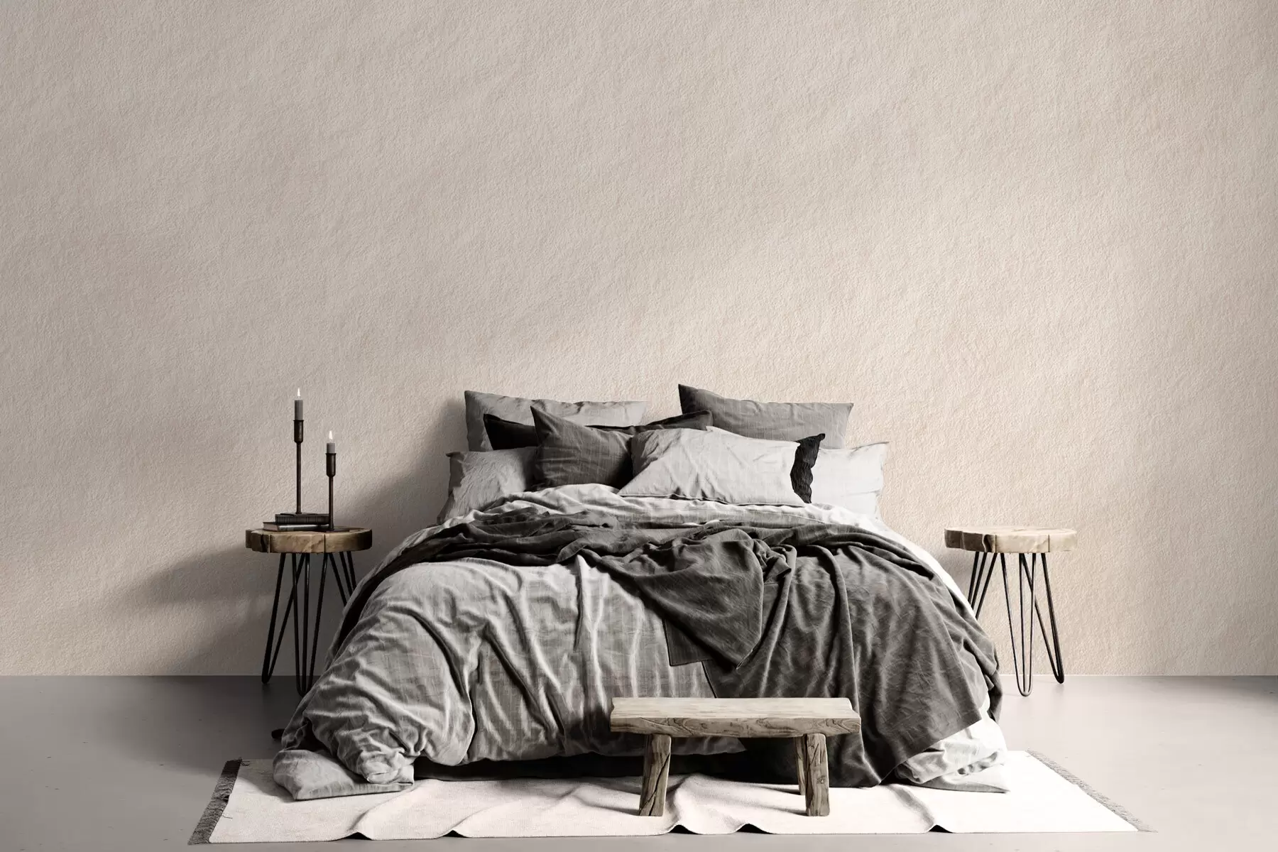 Fototapeedid Hele beež taust dekoratiivkrohvi stiilis, minimalism, kivistruktuur w09800