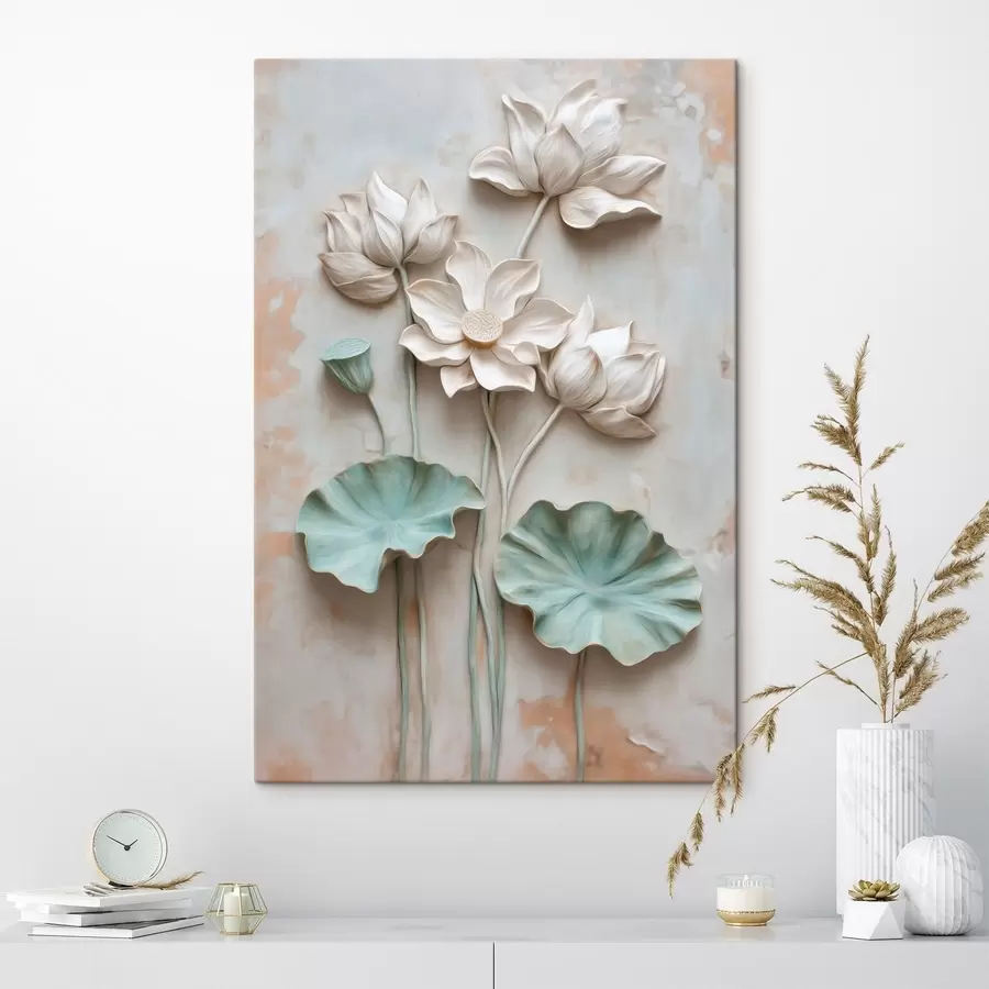 Pilt Hele lootoseõied pehmetes pastelltoonides s49205