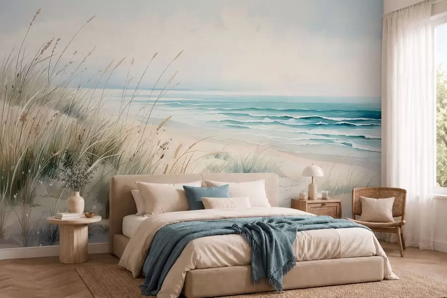 Fototapeedid Liivane rand lainete ja luidetega w05537