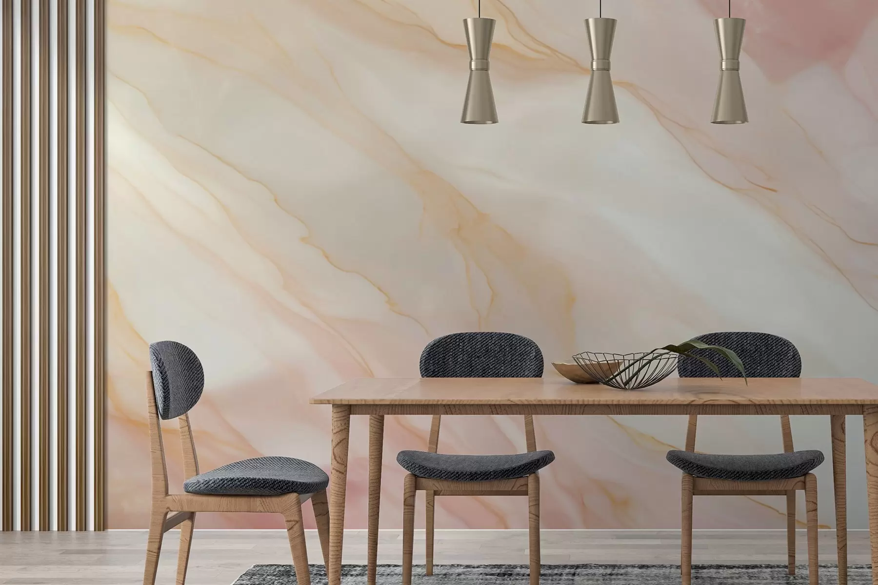 Fototapeedid Roosa ja kollase toonidega abstraktse marmorimustri imitatsioon w05632