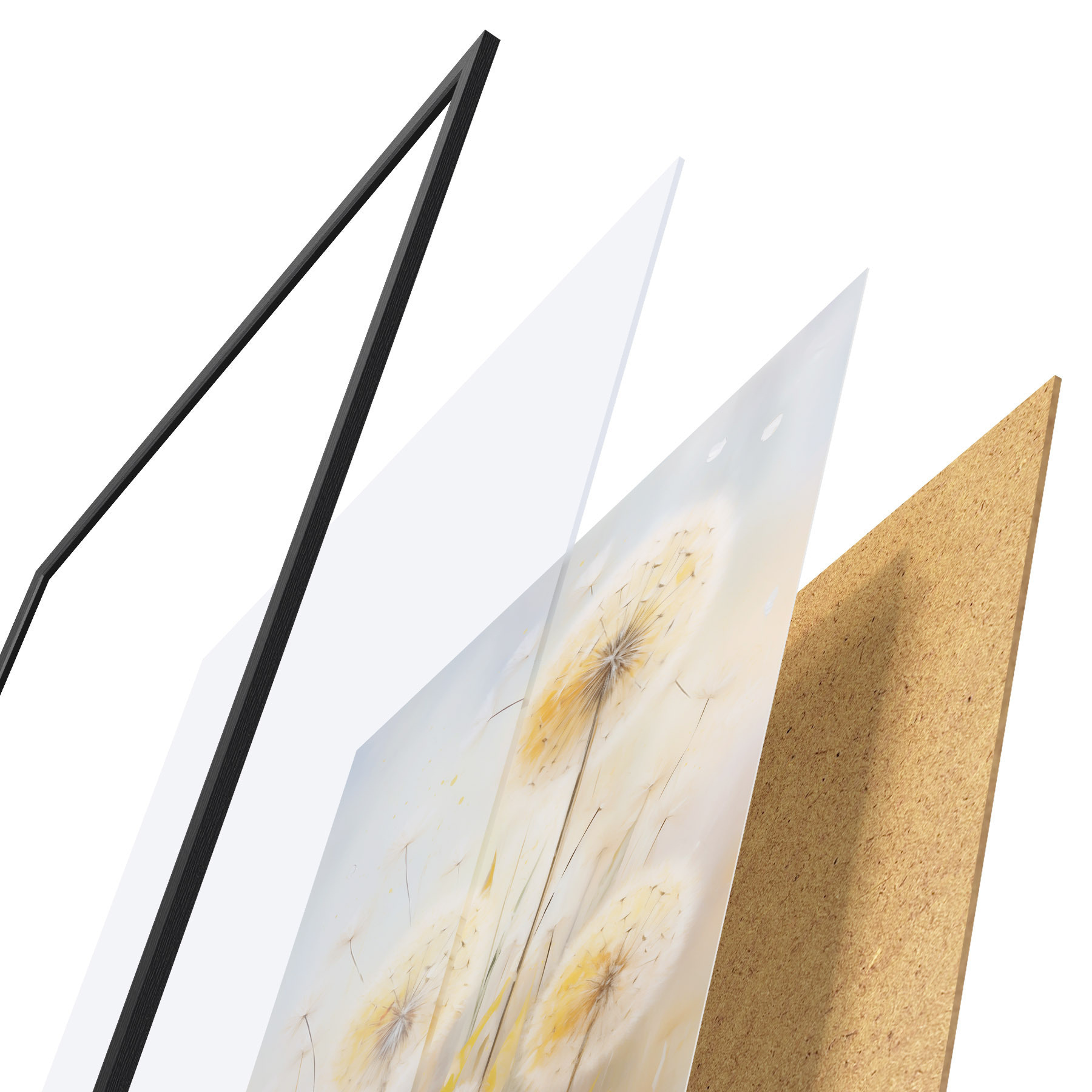 Plakat Võililled, imitatsioonmaal f49295